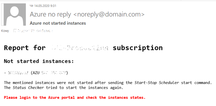 Check not started Azure instances - 27