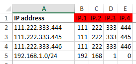 Servers - IP addresses sorting