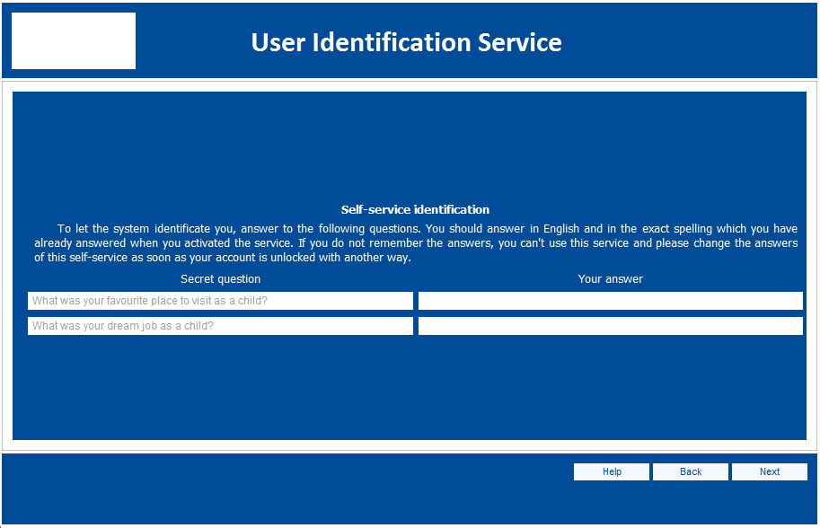 User identification service