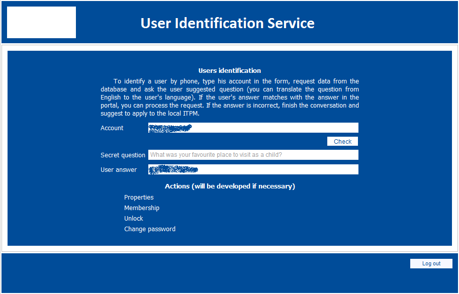 User identification service